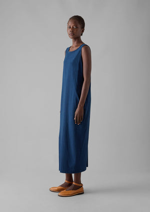 Lydia Jersey Shift Dress | Washed Indigo