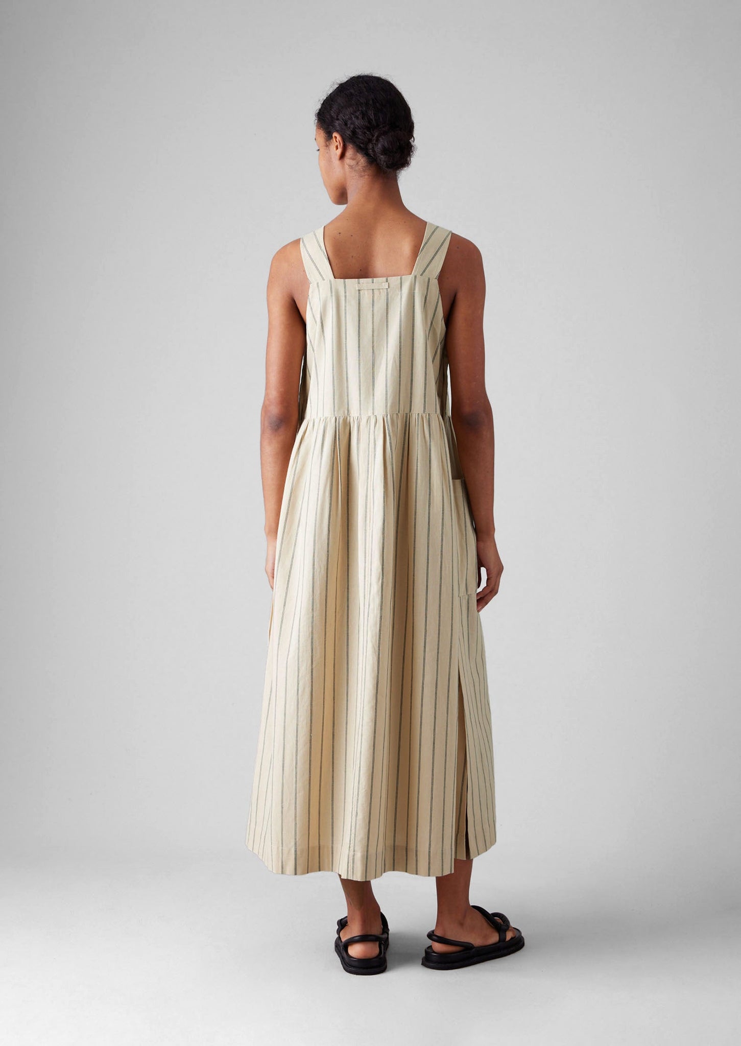 Stripe Cotton Pinafore Dress | Sail Cloth