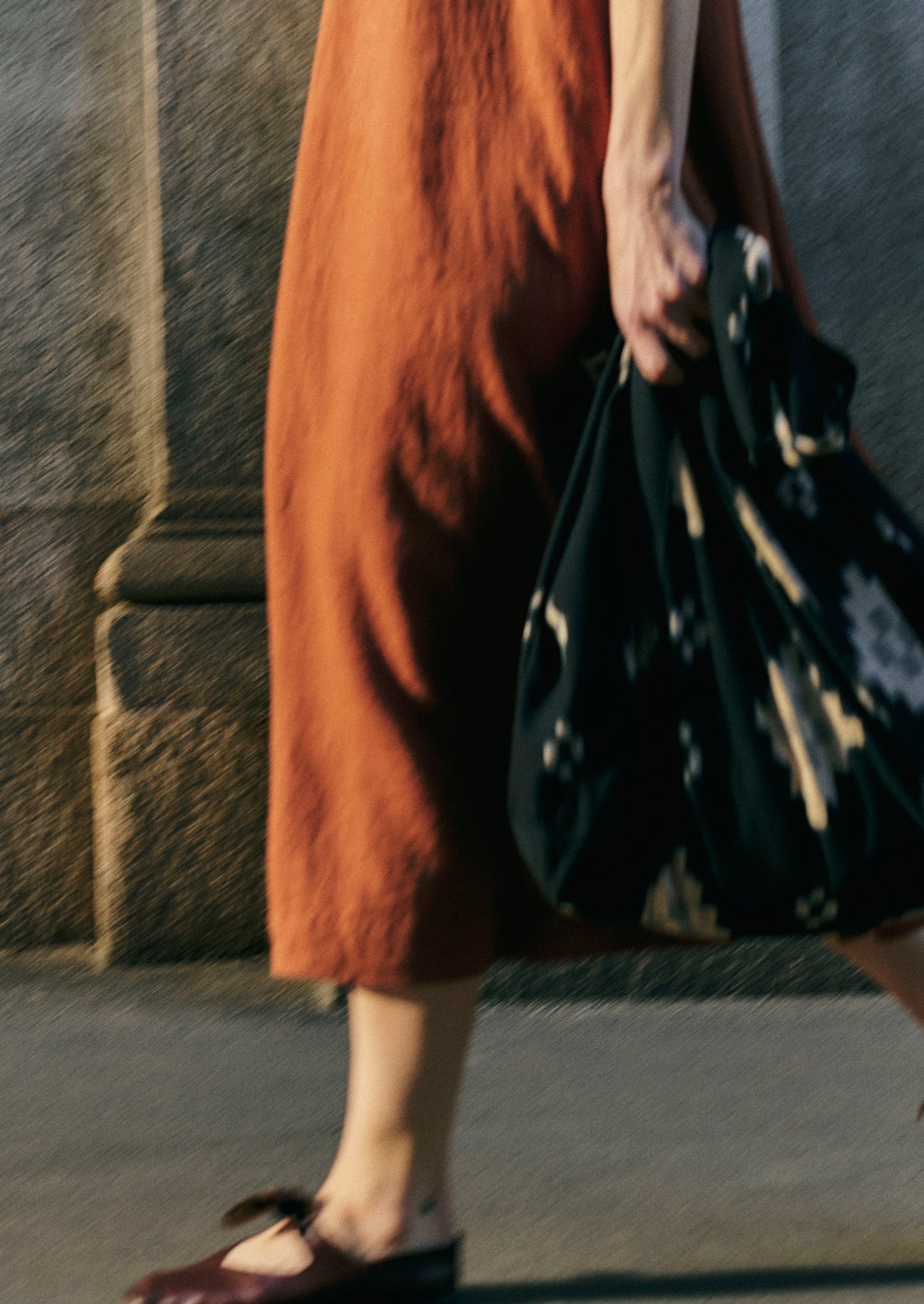 Garment Dyed Linen Sleeveless Dress | Burnt Sienna