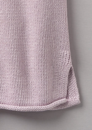 V-Neck Linen Cotton Knitted Tank | Wood Lilac