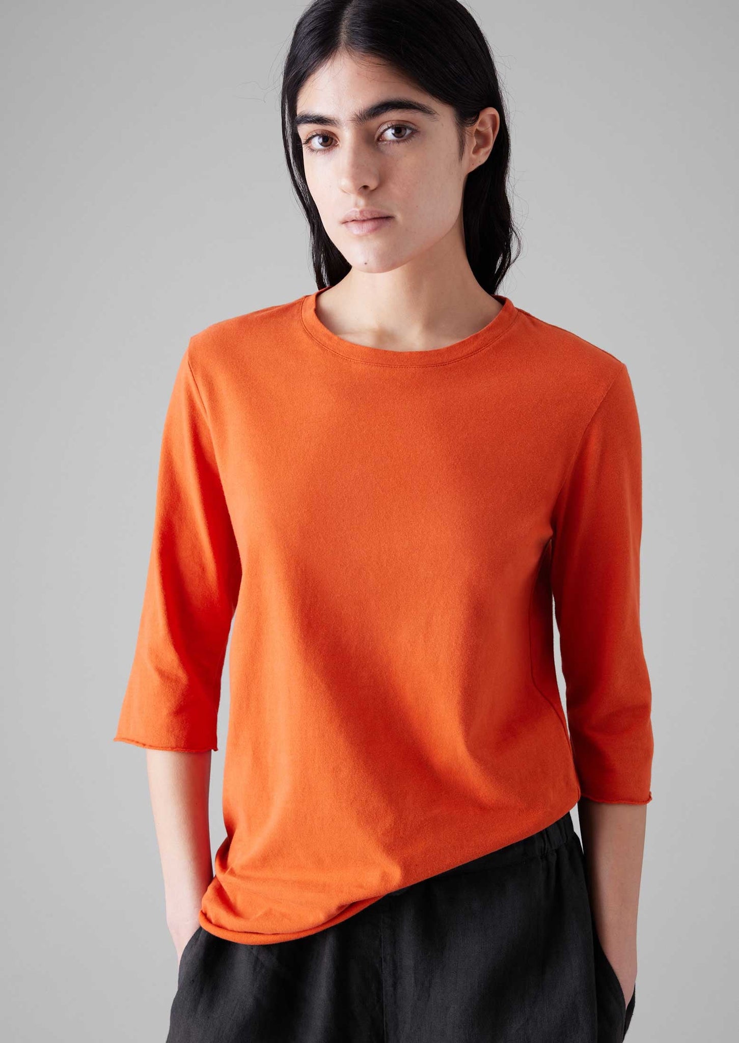 Cotton Half Sleeve Lounge Tee | Red Chilli