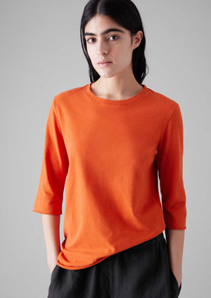 Cotton Half Sleeve Lounge Tee | Red Chilli