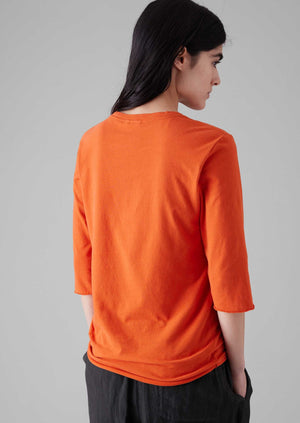 Cotton Half Sleeve Lounge Tee | Red Chilli