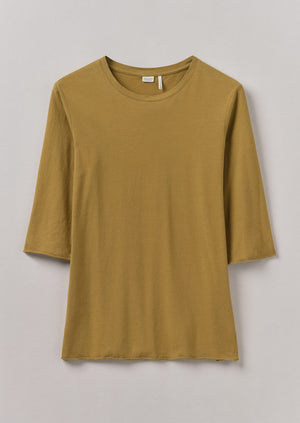 Cotton Half Sleeve Lounge Tee | Durian Green