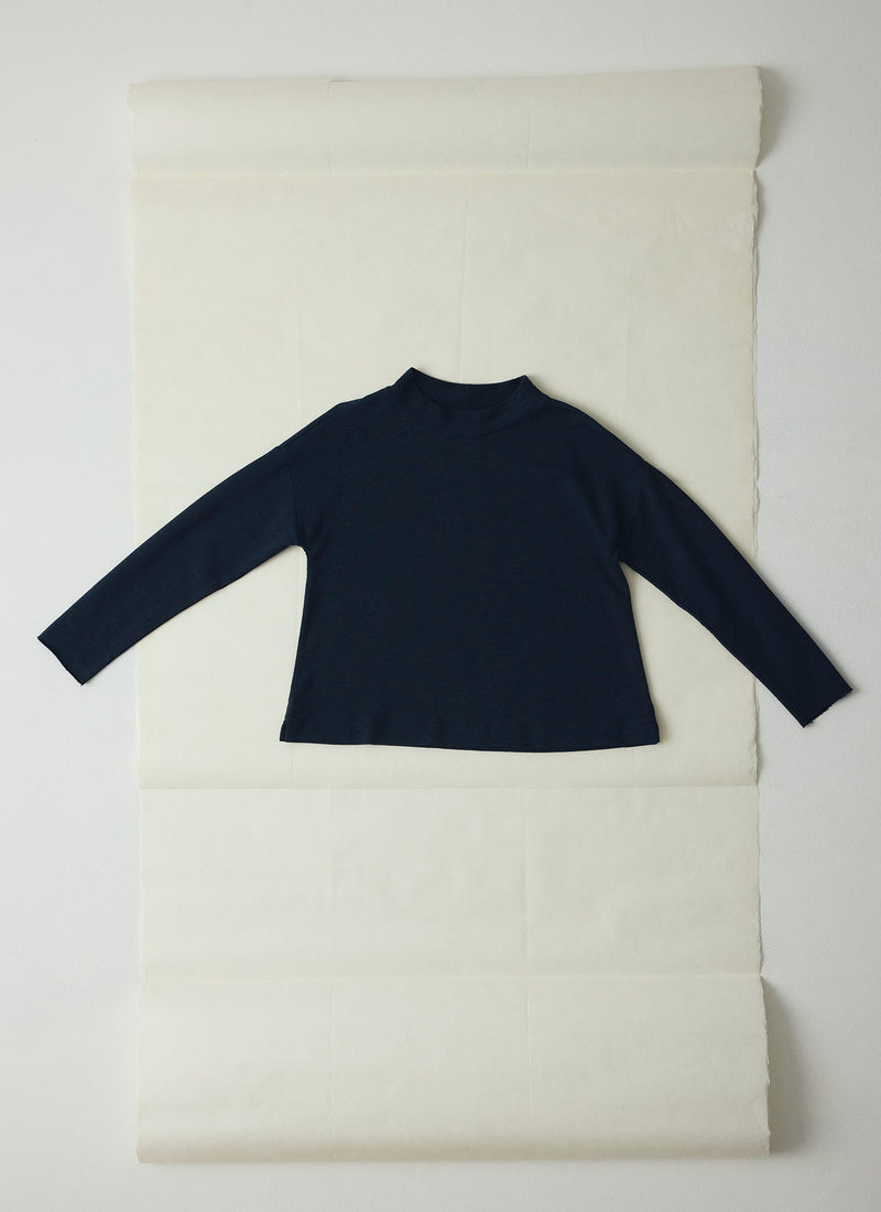 Loopback Jersey Easy Sweater | Midnight