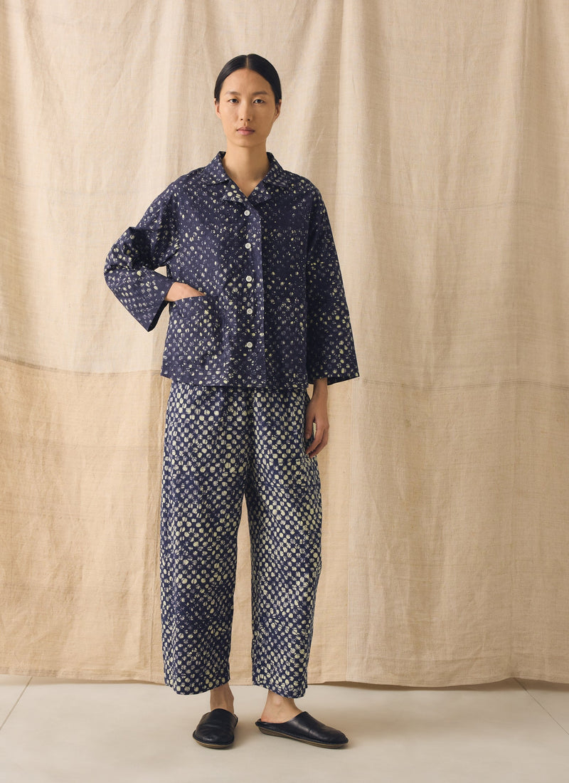 Batik Cook Check Top | Provencal Blue