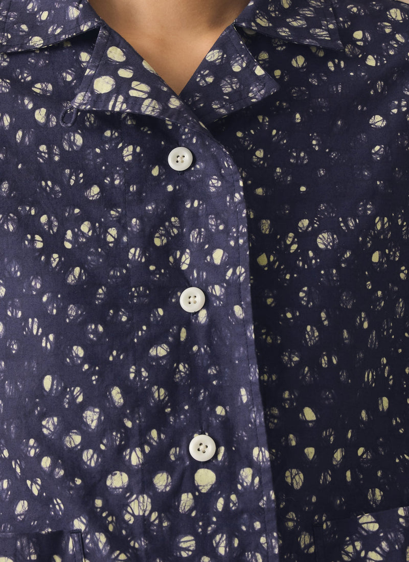 Batik Cook Check Top | Provencal Blue