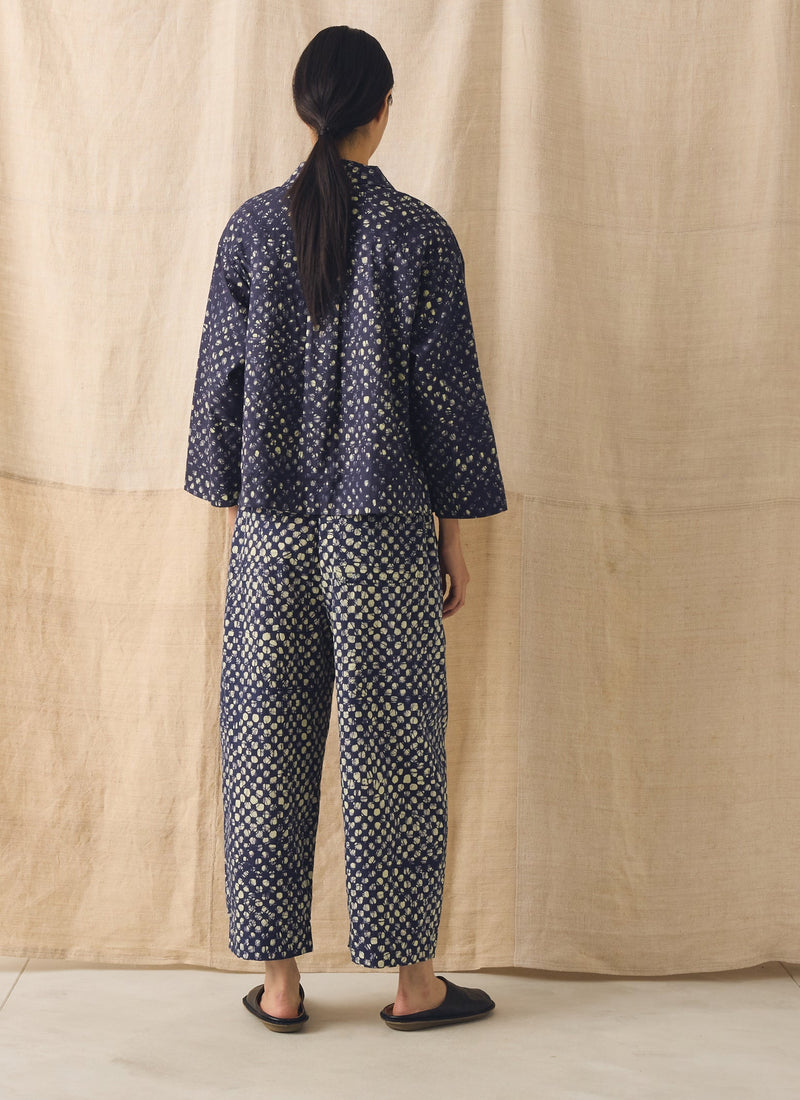 Batik Cook Check Top | Provencal Blue