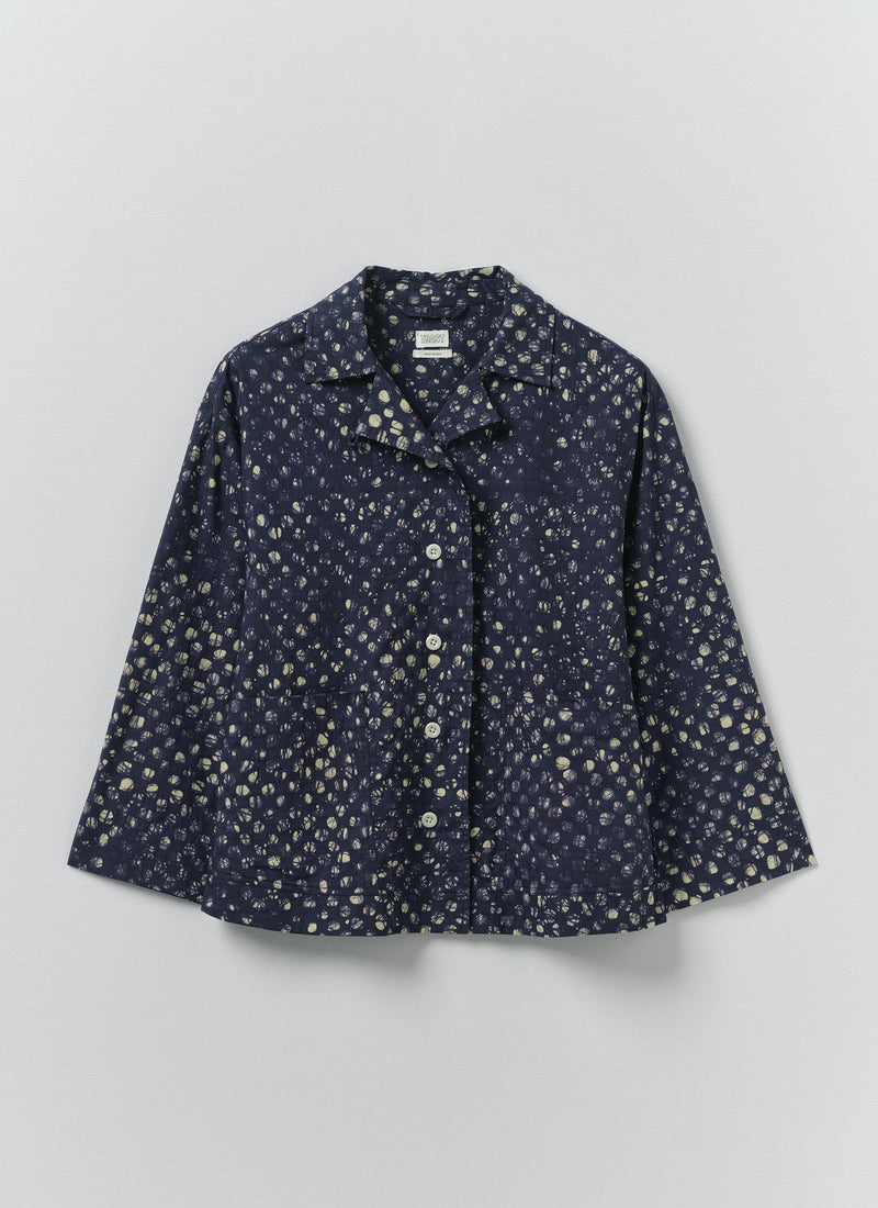 Batik Cook Check Top | Provencal Blue