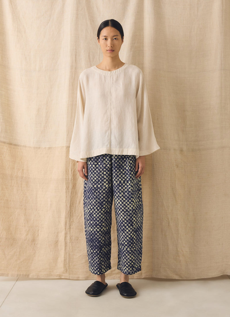 Garment Dyed Linen Top | Oat
