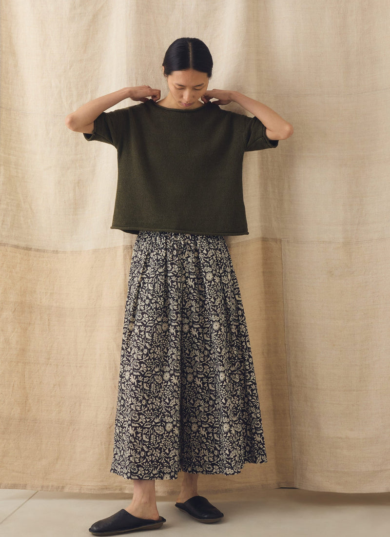 Cotton Linen Knitted Tee | Montella