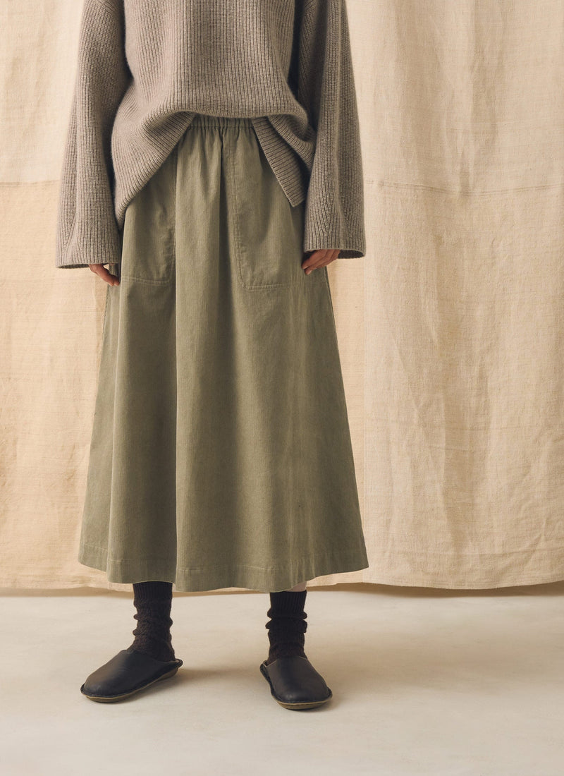 Cord Pull On Skirt | Spelt