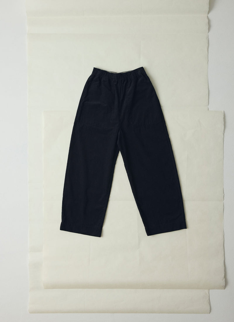 Cord Barrel Leg Trousers | Charcoal