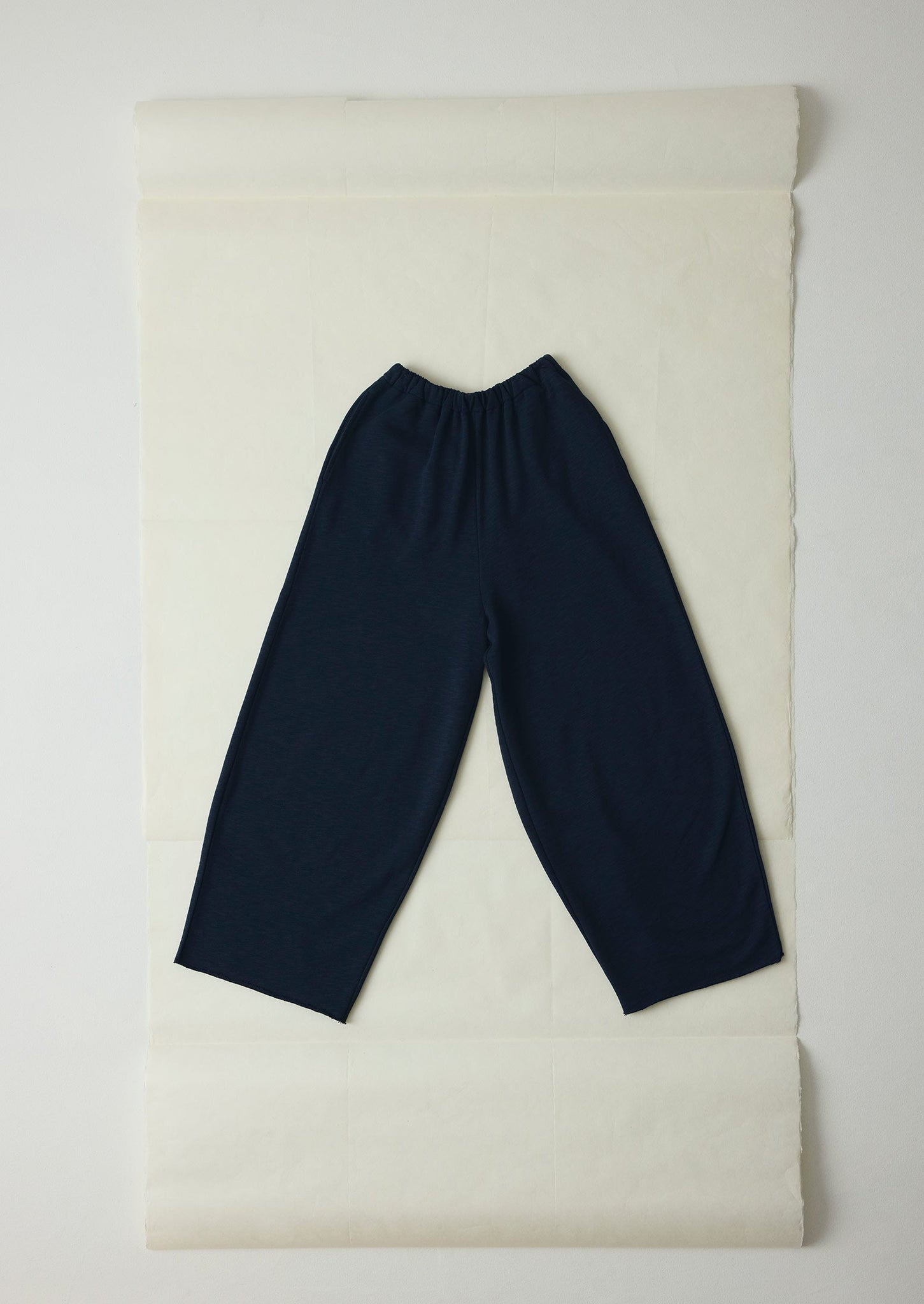 Full Length Loopback Jersey Trousers | Midnight