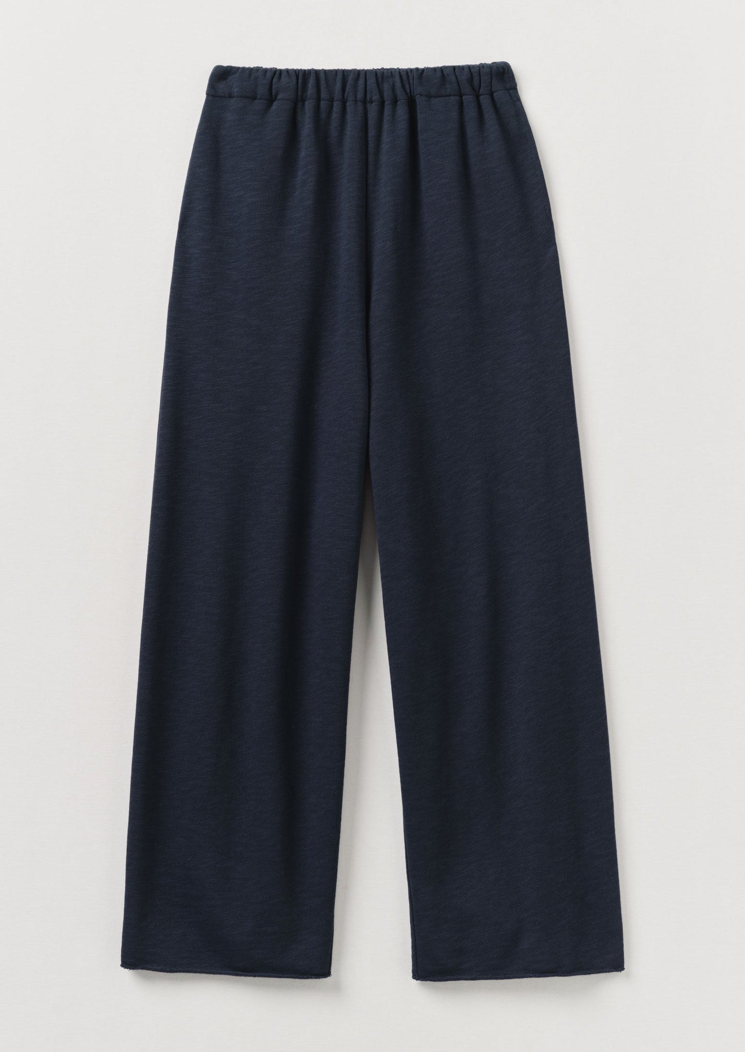 Full Length Loopback Jersey Trousers | Midnight