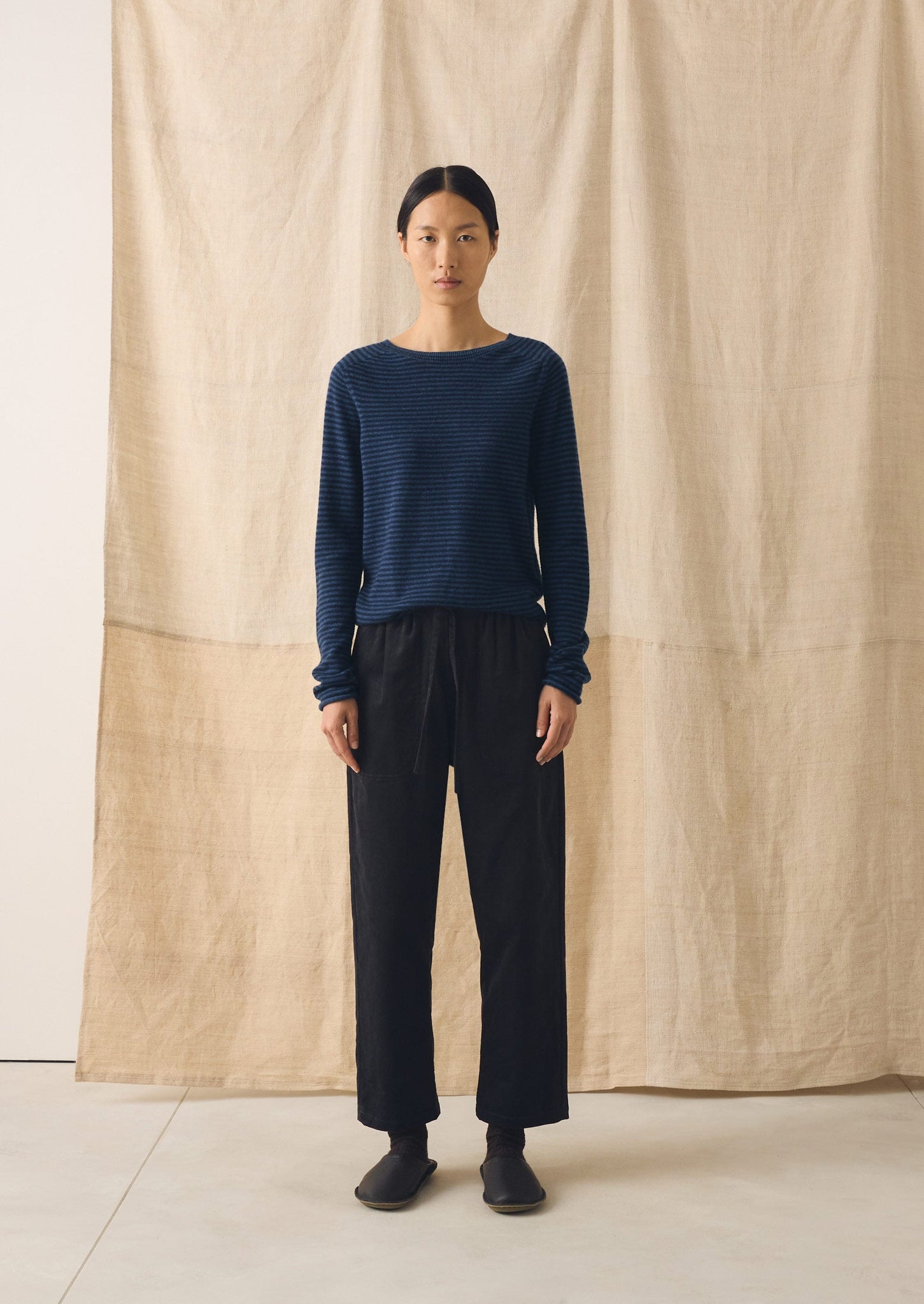 Suki Organic Cord Trousers | Charcoal