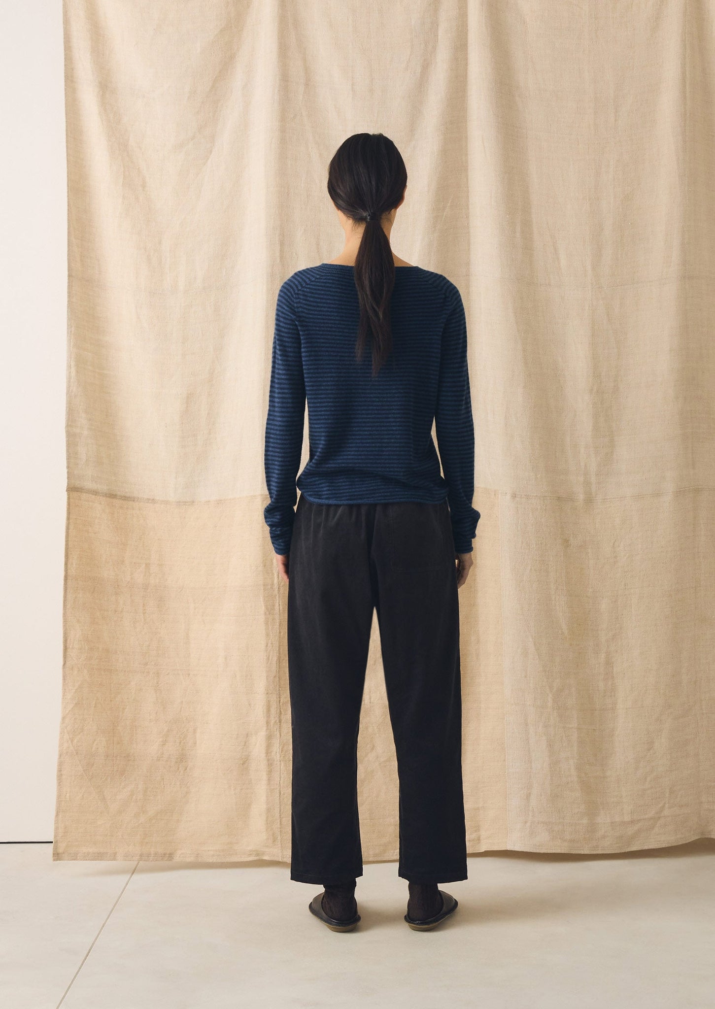 Suki Organic Cord Trousers | Charcoal