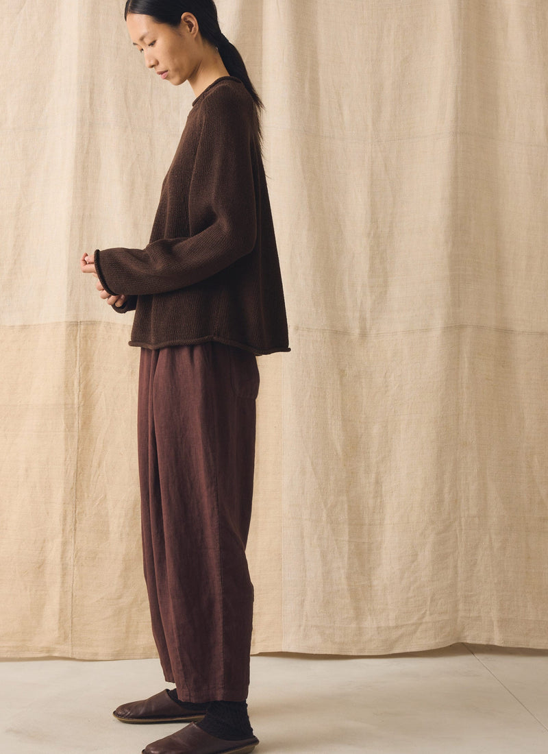 Minako Garment Dyed Linen Trousers | Fig