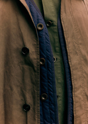 Waxed Cotton Trench Coat | Rye