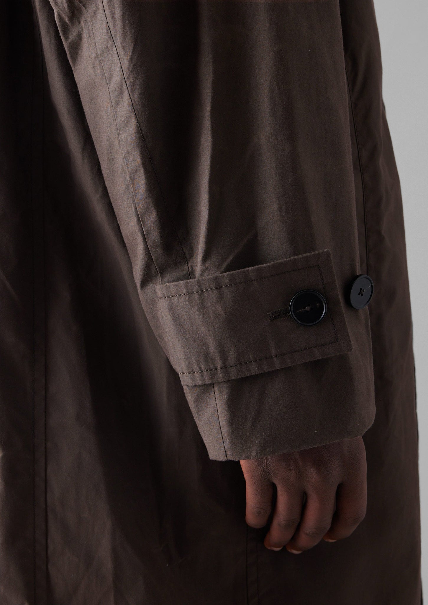 Waxed Cotton Trench Coat | Rye