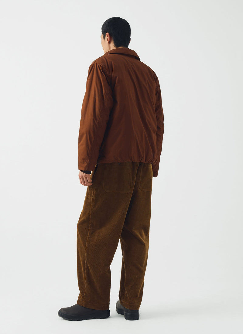 Padded Cotton Twill Jacket | Brick