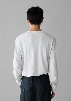 Frank Cotton Long Sleeve Tee | Chalk