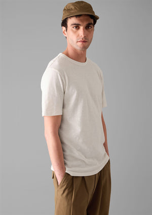 Theo Organic Cotton Short Sleeve Tee | Chalk