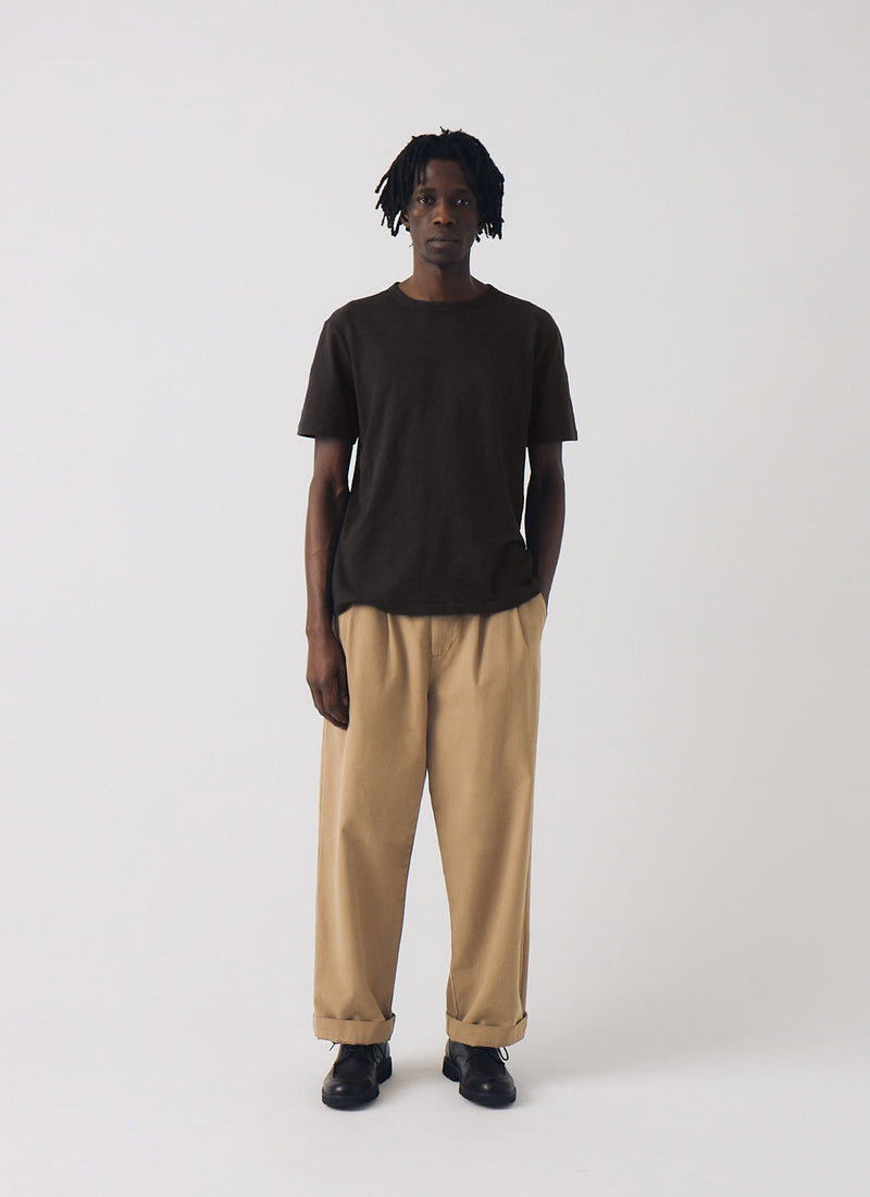 Theo Organic Cotton Short Sleeve Tee | Carbon Black