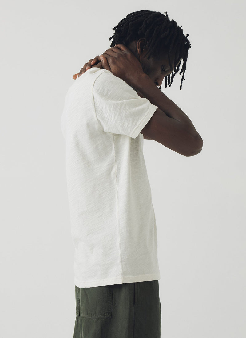 Theo Cotton Short Sleeve Tee | Chalk