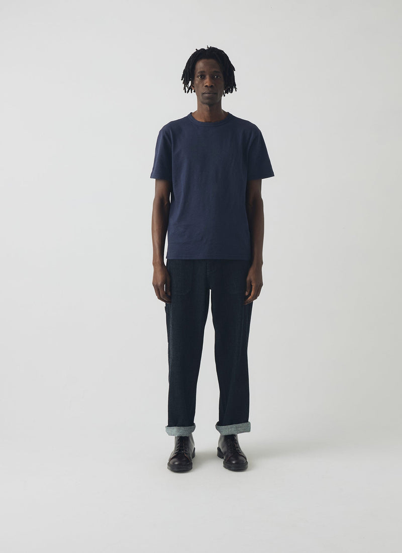Theo Cotton Short Sleeve Tee | Prussian Blue