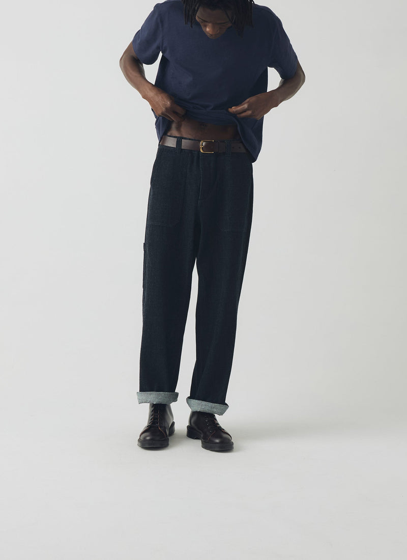 Theo Cotton Short Sleeve Tee | Prussian Blue