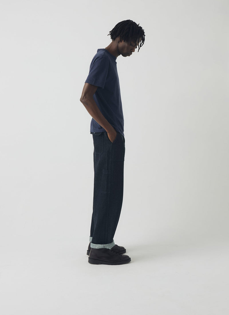 Theo Cotton Short Sleeve Tee | Prussian Blue
