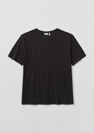 Theo Organic Cotton Short Sleeve Tee | Carbon Black