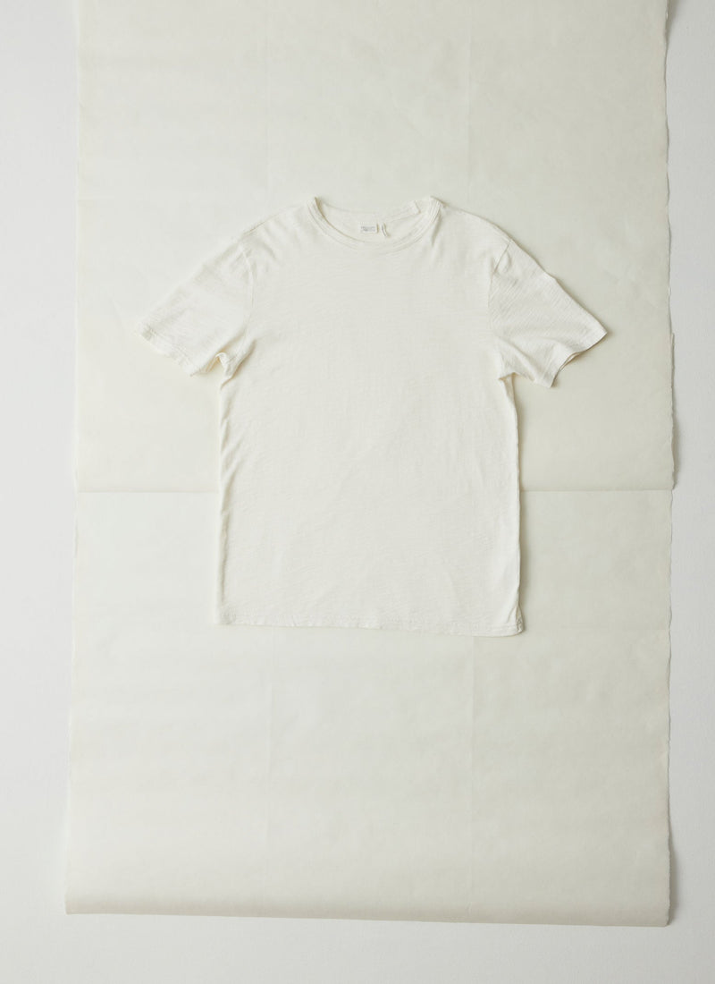 Theo Cotton Short Sleeve Tee | Chalk