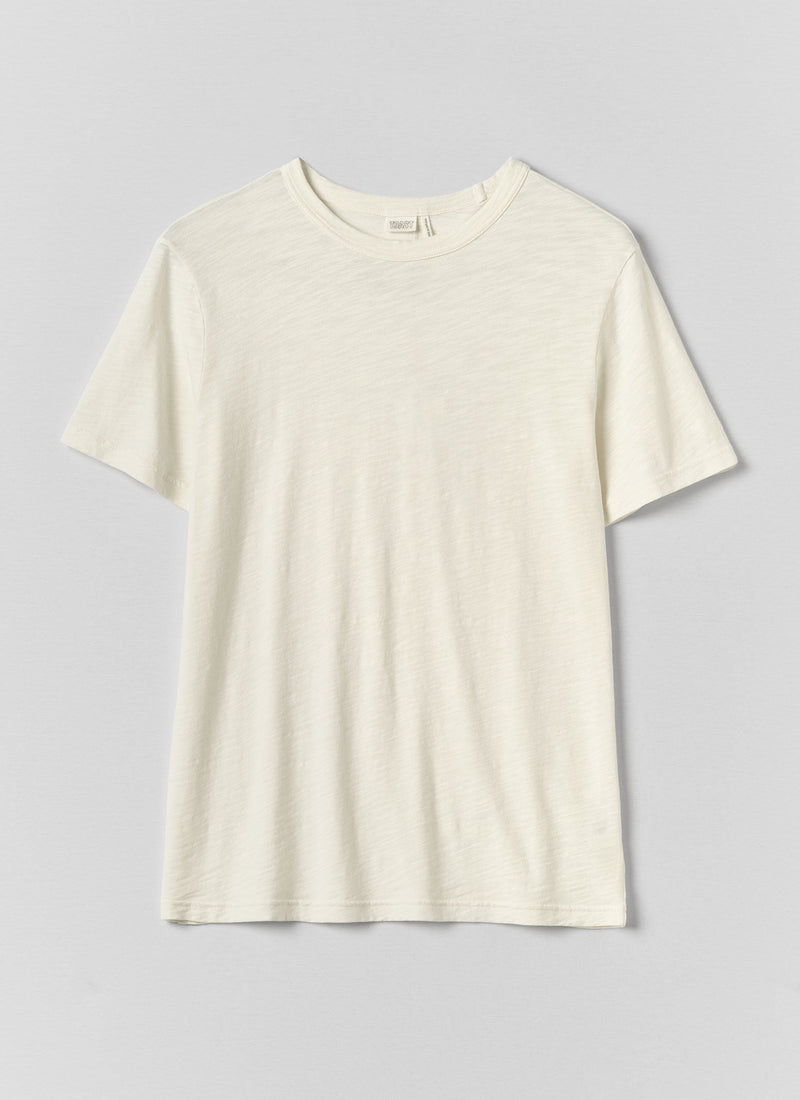 Theo Cotton Short Sleeve Tee | Chalk
