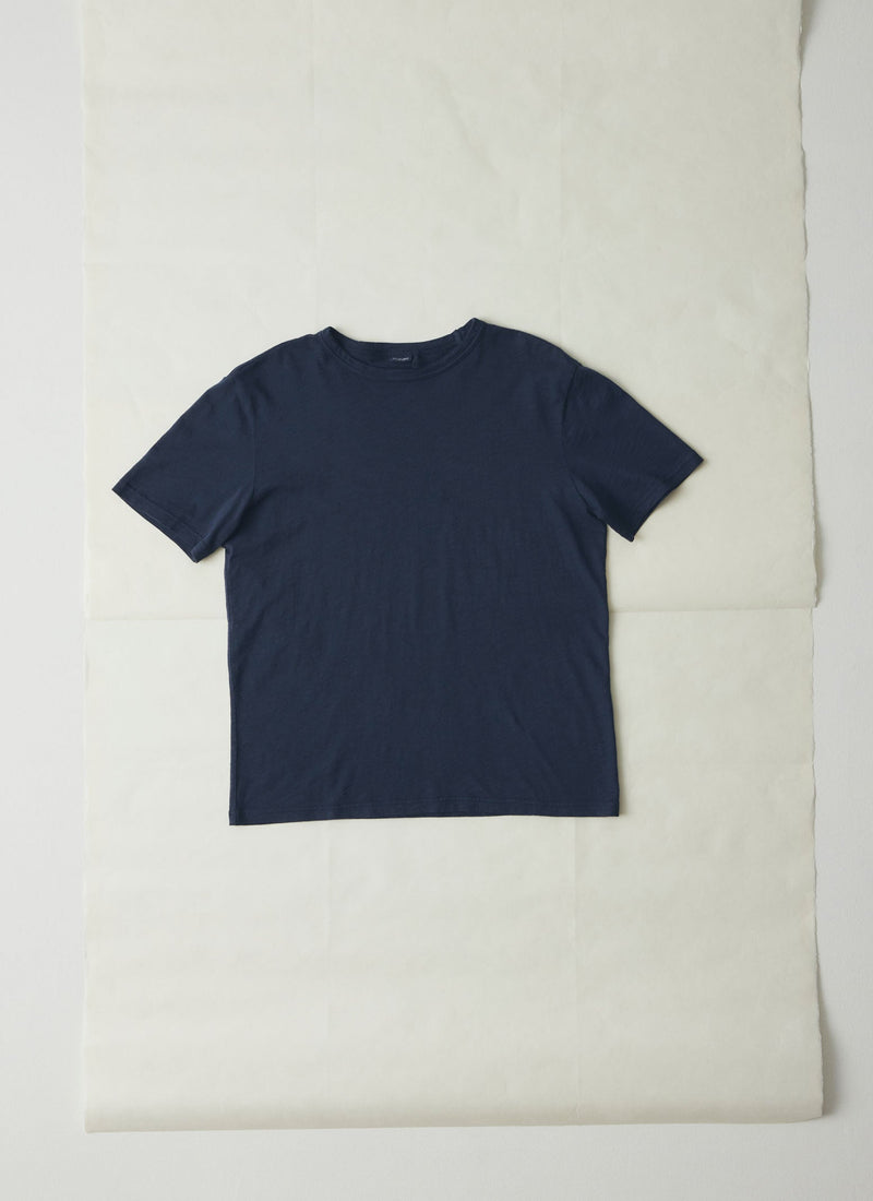 Theo Cotton Short Sleeve Tee | Prussian Blue