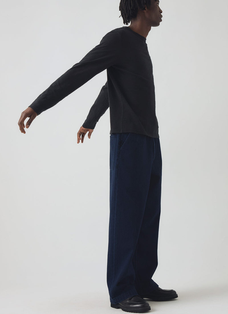 Frank Cotton Long Sleeve Tee | Carbon Black