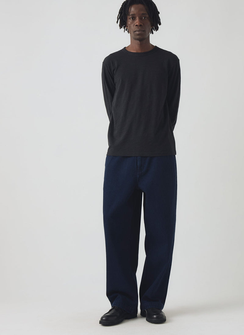 Frank Cotton Long Sleeve Tee | Carbon Black