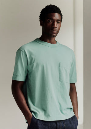 Reactive Dyed Cotton Tee | Celadon Green