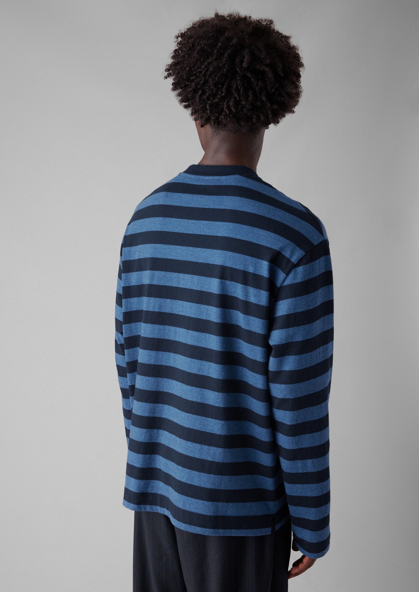 Stripe Long Sleeve Tee | Double Blue