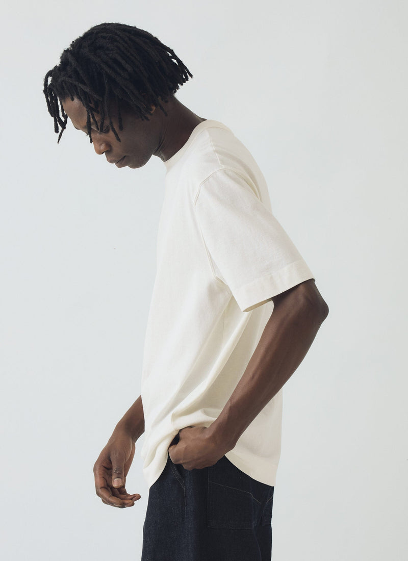 Cotton Relaxed Tee | Paper White