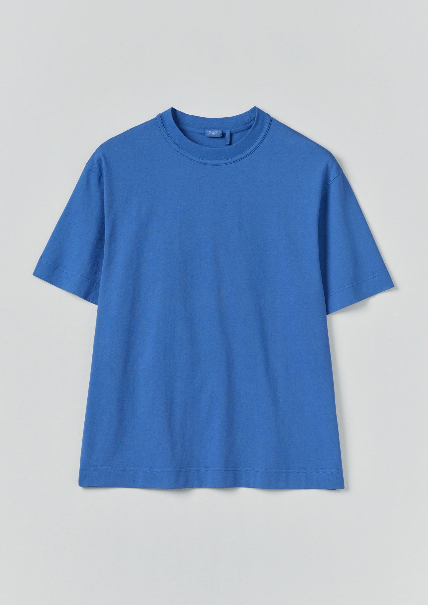 Cotton Relaxed Tee | Azure