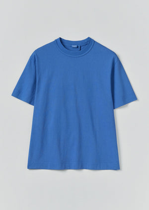 Cotton Relaxed Tee | Azure