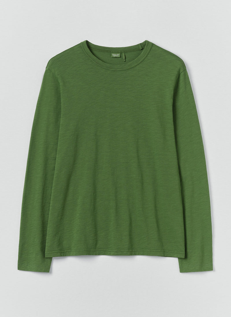 Frank Cotton Long Sleeve Tee | Grass Green