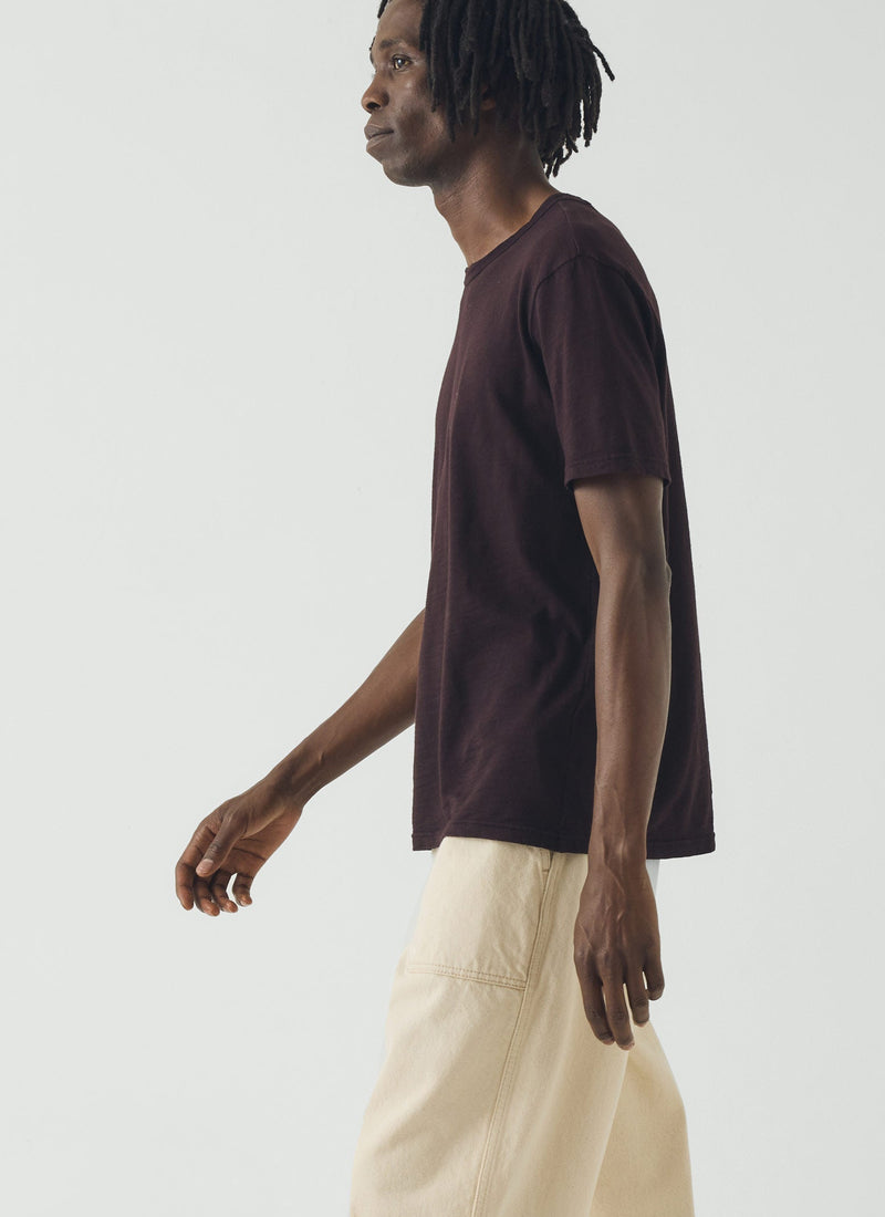 Theo Cotton Short Sleeve Tee | Beetroot