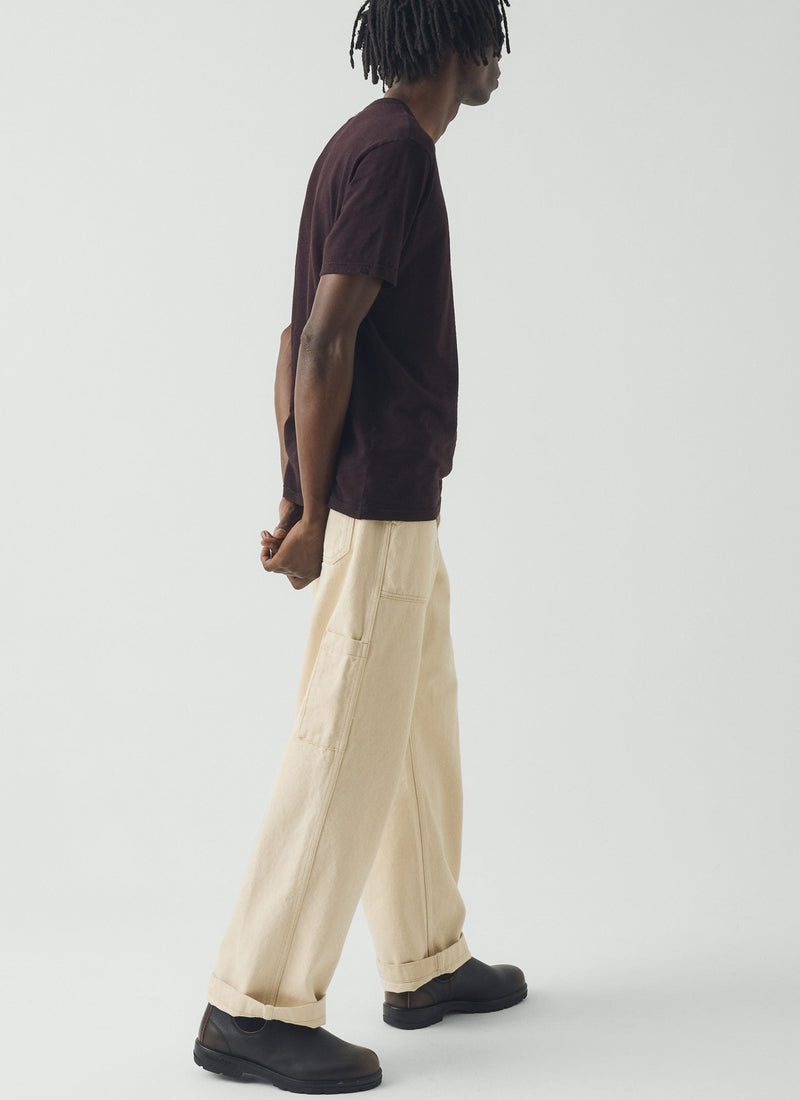 Theo Cotton Short Sleeve Tee | Beetroot