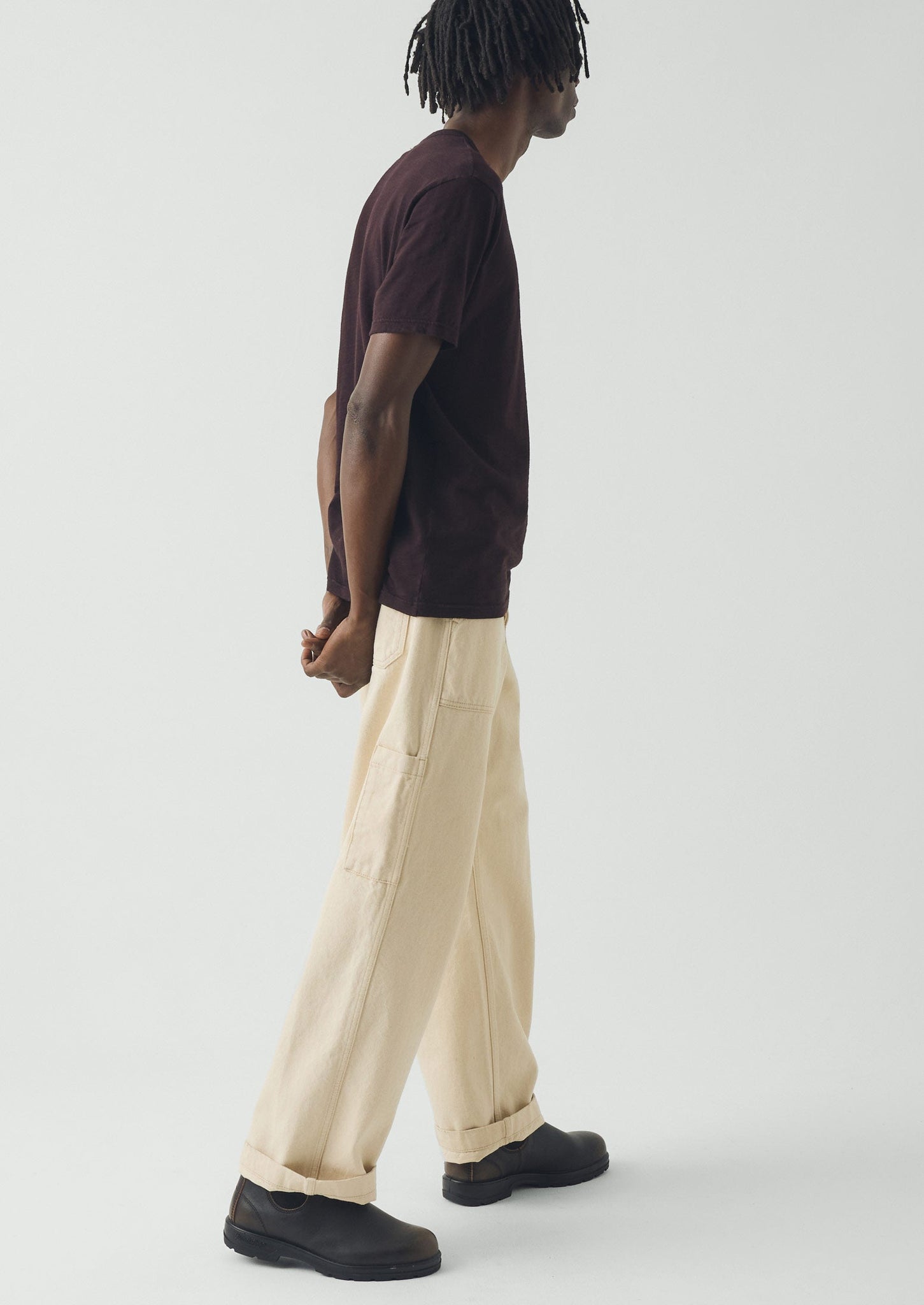 Theo Cotton Short Sleeve Tee | Beetroot