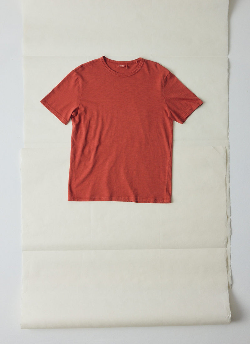 Theo Cotton Short Sleeve Tee | Terracotta