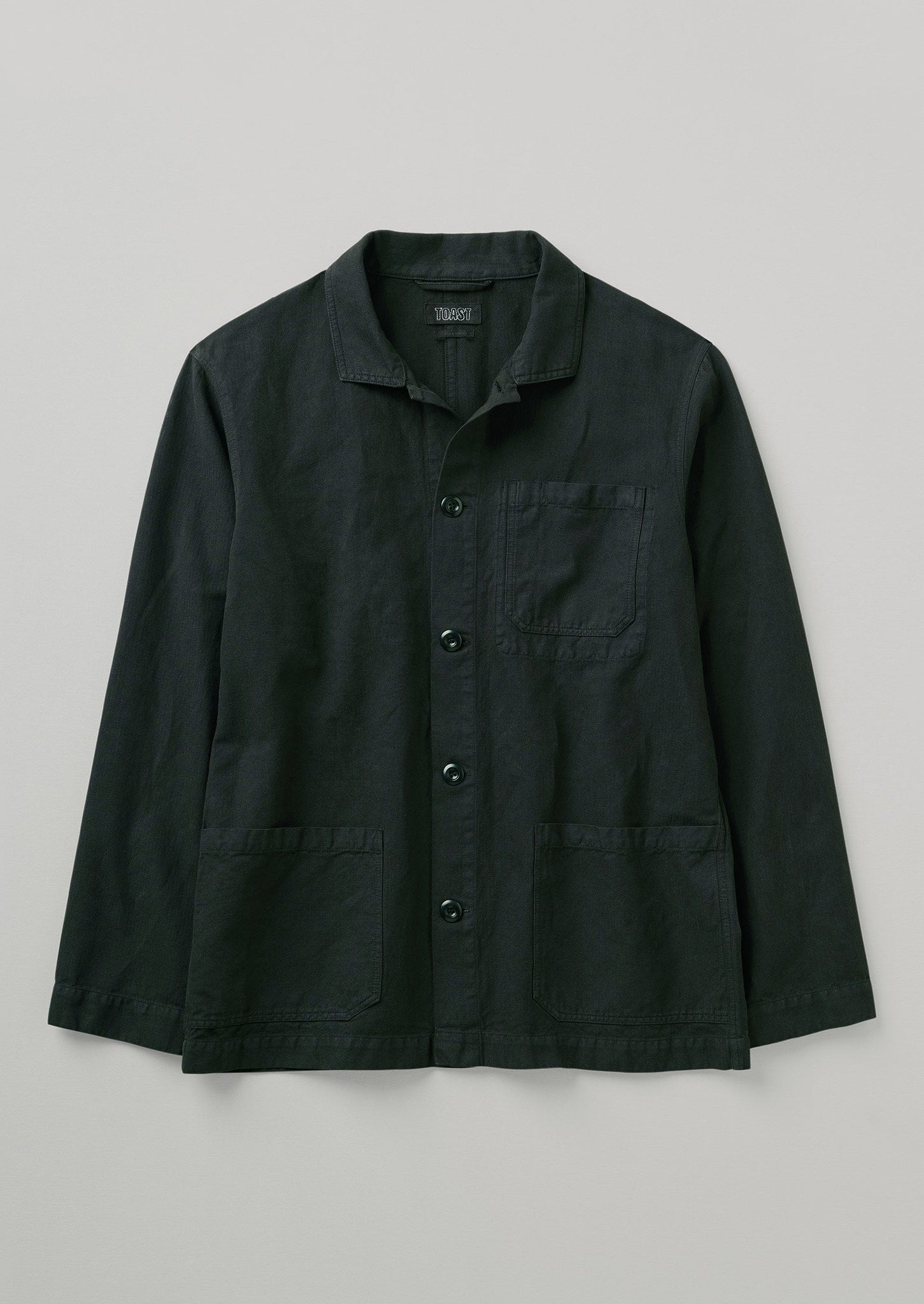 Arlo Garment Dyed Herringbone Jacket | Washed Black