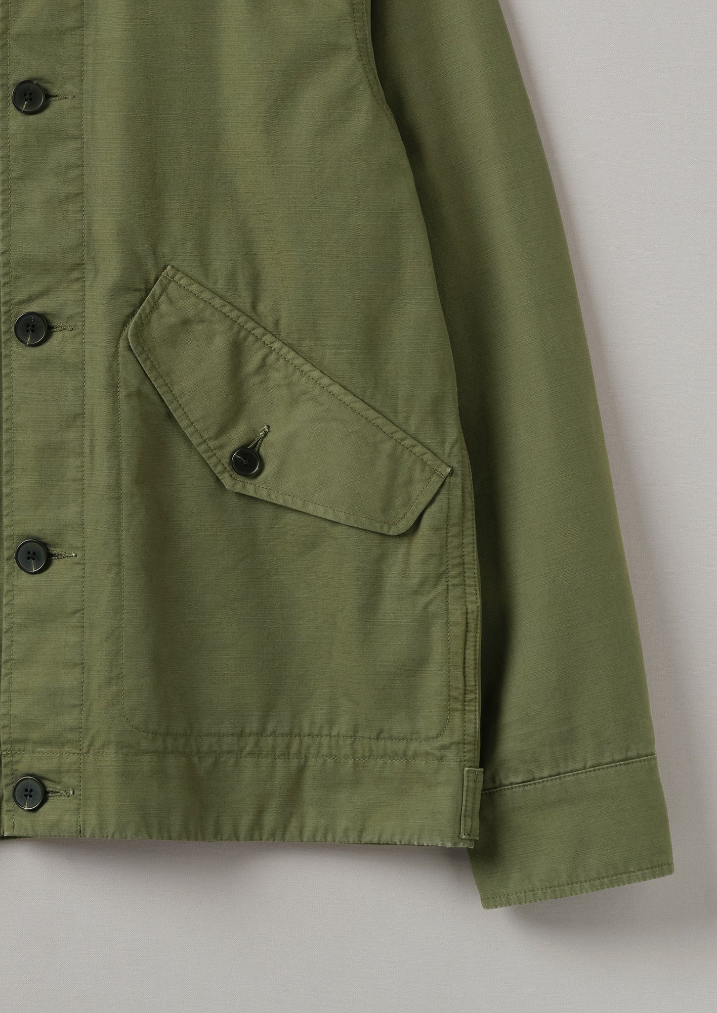 Garment Dyed Organic Cotton Coach Jacket | Artichoke